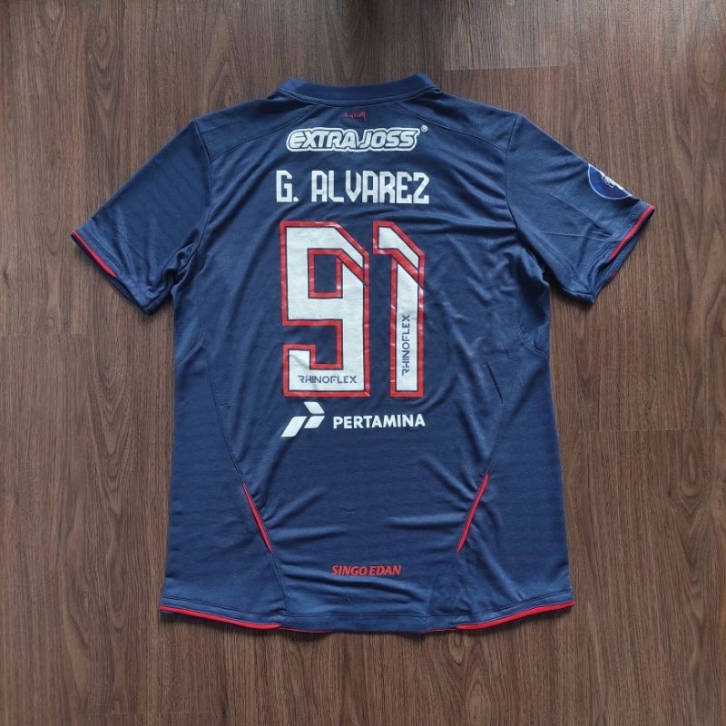 Jersey Home Arema FC Match Worn BRI Liga 2023/24 "G. Alvarez"