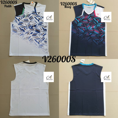 V26000 KAOS BADMINTON VICTOR SINGLET IMPORT BAJU BULU TANGKIS OLAHRAGA
