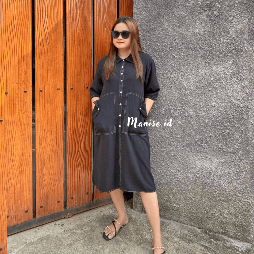 Maniso - Namira Dress Crinkle Airflow Jumbo Bigsize