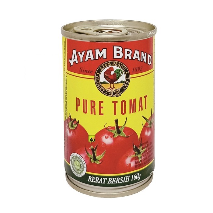 

ayam brand tomato puree 160gr