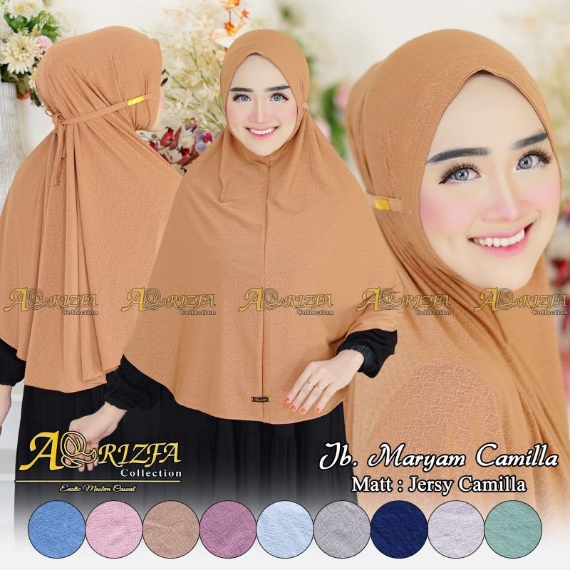 Bergo | Hijab Instan Non Pad Jumbo MARYAM Camilla by ArRizfa