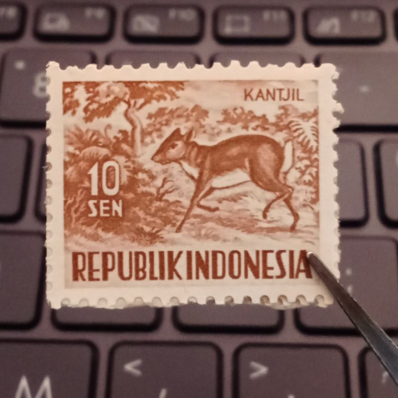 

Perangko Kuno Kancil 10 Sen Unused - Prangko