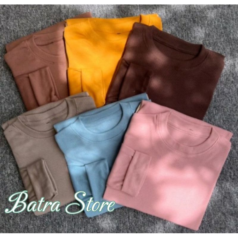 KAOS RIB / KAOS RIB LENGAN PANJANG / KAOS RIB