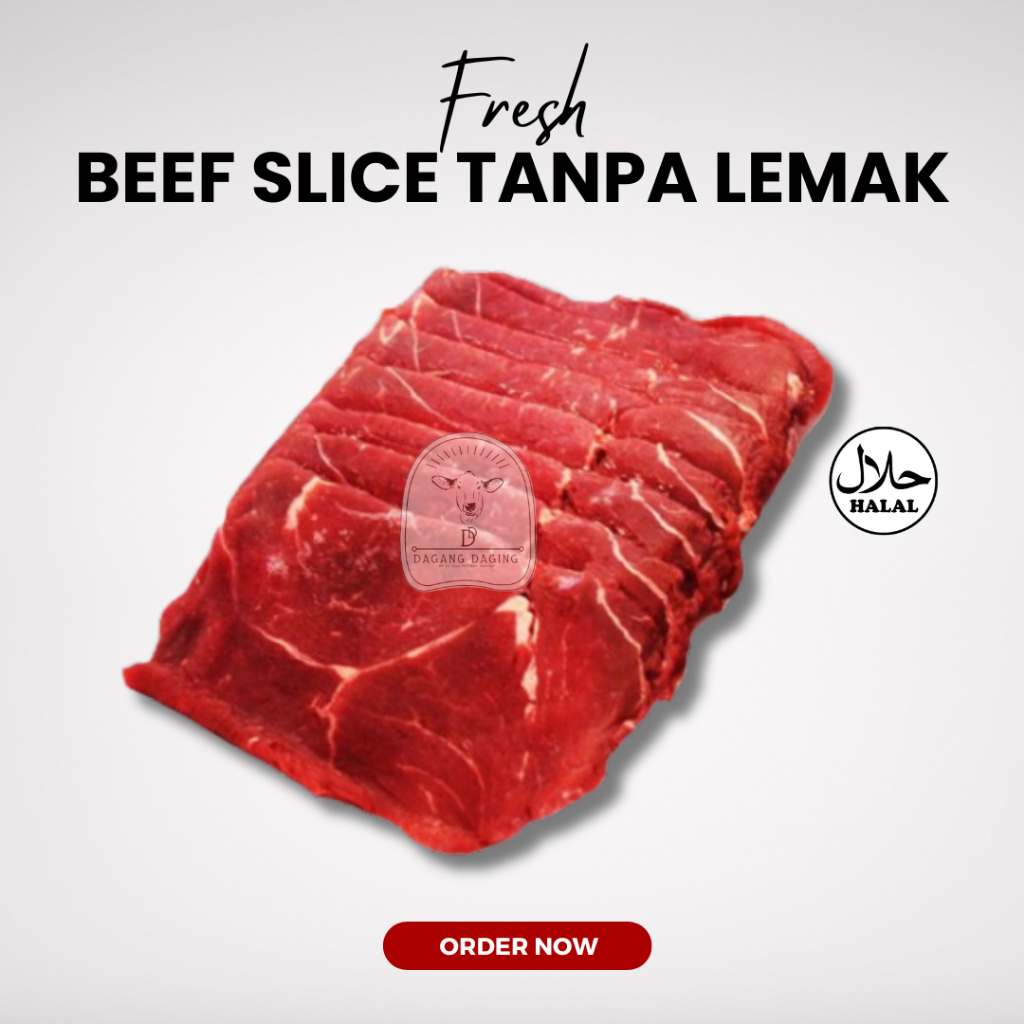 

Beef Slice Sirloin Teriyaki Fresh Halal 1kg