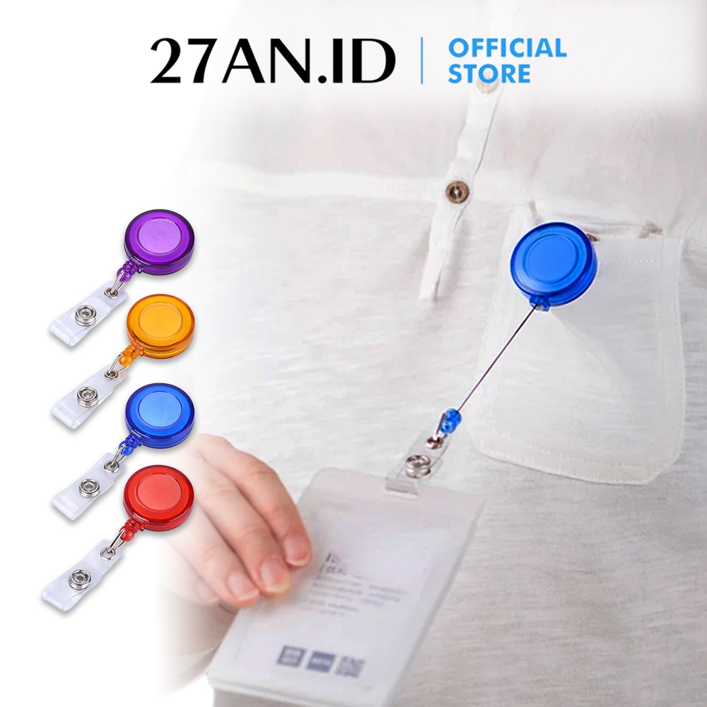 

(27AN.ID) Tali Id Card Transparan H633 Gantungan Id card Yoyo Transparan Hang Tag Name Tag