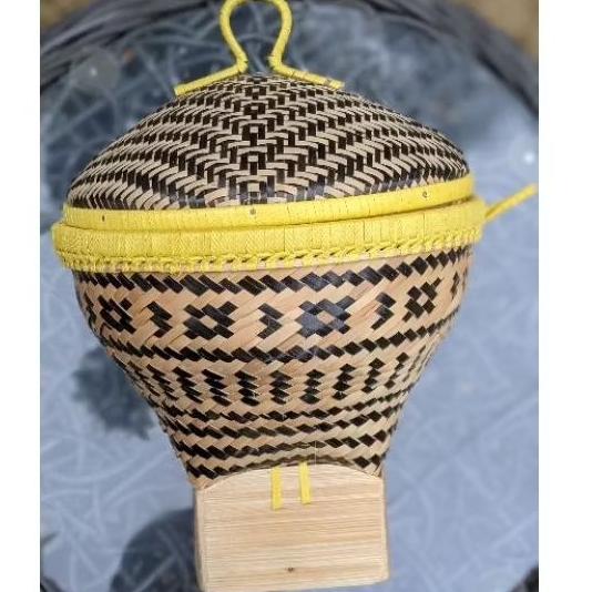 bakul bambu full hinis/kulit luar bakul super 1 liter bakul bambu nasi bakul anyam bakul mini