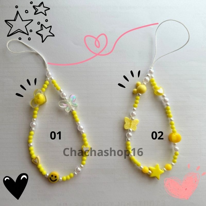 strap hp / gantungan hp / gantungan manik manik / gantungan lucu