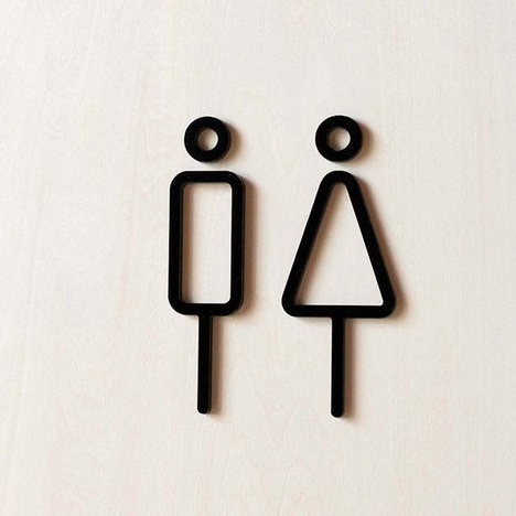 

KODE I7A Otello Toilet Sign Board Akrilik Timbul Direct Papan Tanda Penanda Ruangan