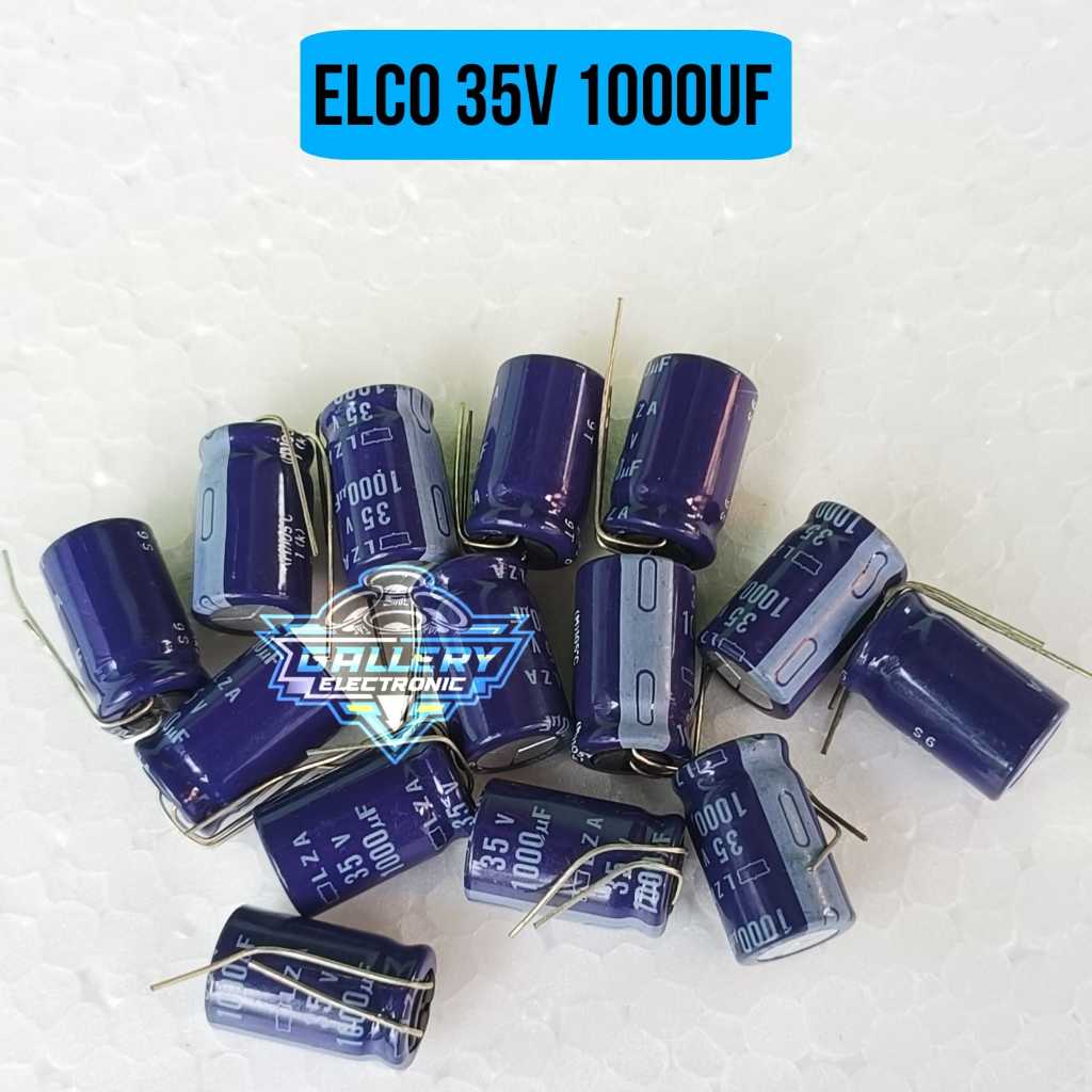 Elko kapasitor 35v 1000uf elco capasitor bagus