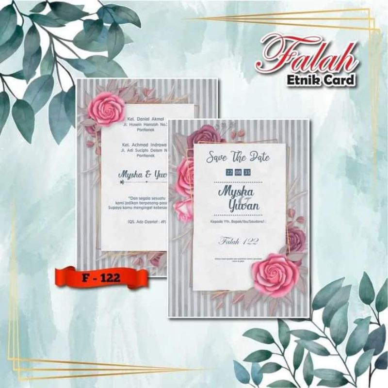 Blangko Undangan Pernikahan Falah 122 murah