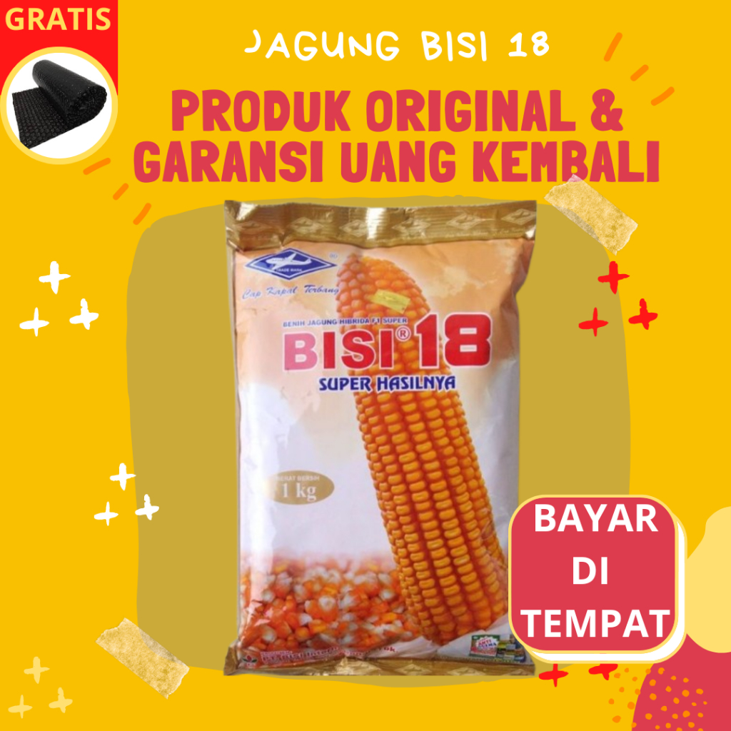 Bibit Biji Jagung Bisi 18 Kemasan 1 Kg