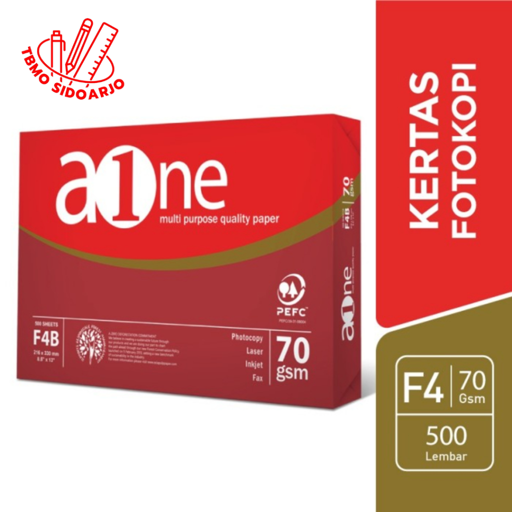 

TBMO Kertas HVS AONE F4 70gsm Per Rim isi 500 Lembar