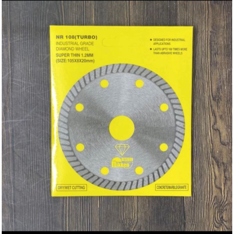 Diamond wheel niken resibon turbo pisau potong granit nikken resibon turbo