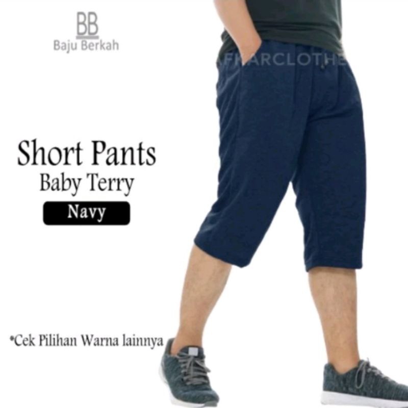 celana bawah lutut olahraga pria 3/4 m-xxxl