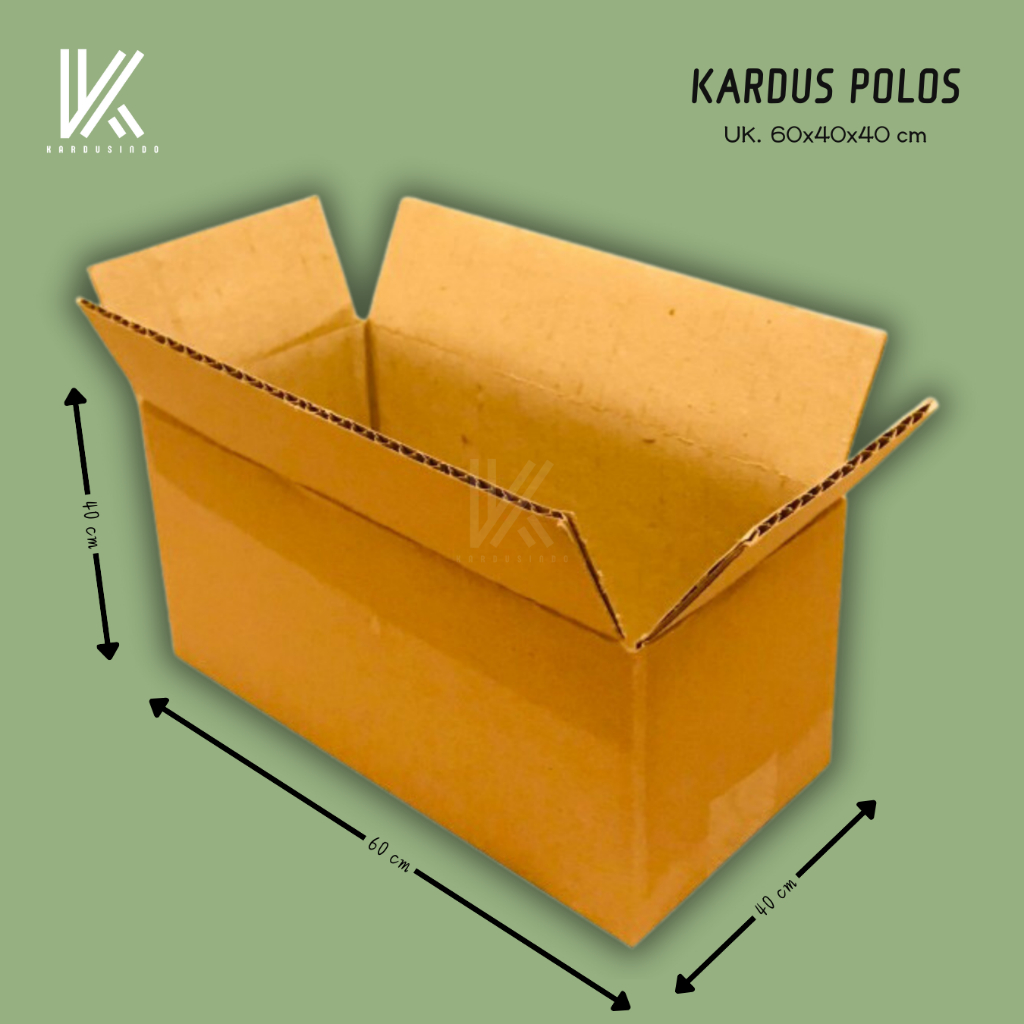 

KARDUS BOX POLOS BARU UK 60x40x40 CM