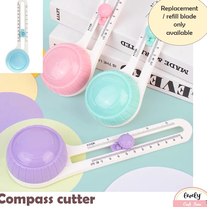 

LovelyCraftStore Round Cutter Circular Cutter compass Cutter cutting Cutter Pemotong Lingkaran
