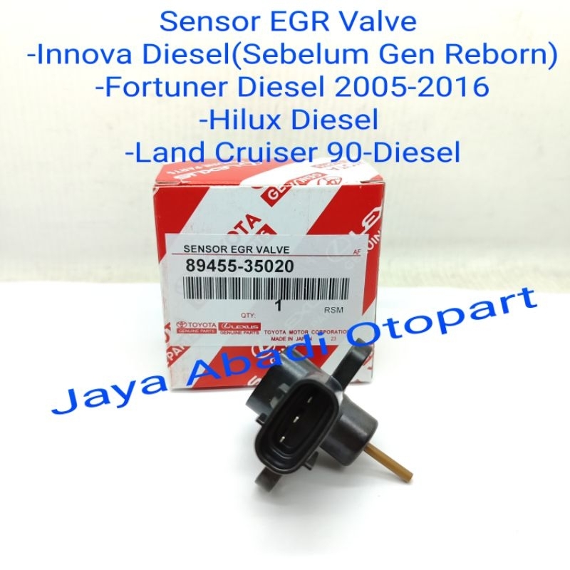 Sensor Switch EGR Valve Toyota Fortuner Diesel 2005-2016 Original