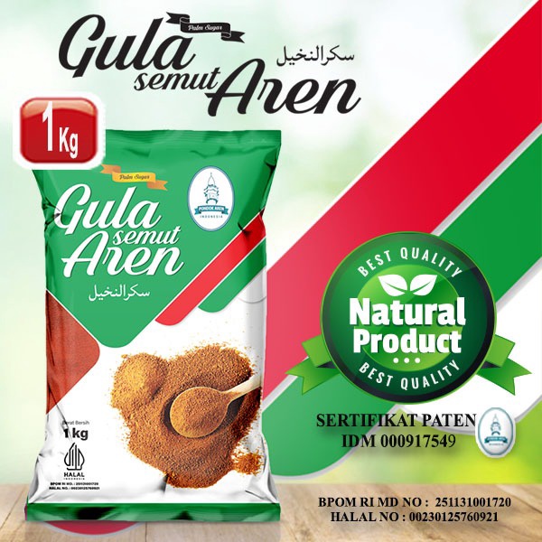 

Terlaris Pondok Aren Gula Aren Bubuk Asli Grade A 1kg Gula Aren Semut Brown Sugar Asli Palm Sugar Bpom Halal MUI