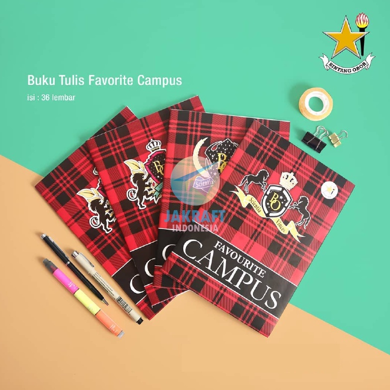 

SPECIAL PRICE 1 Pcs Buku Tulis BINTANG OBOR Favourite Campus B5 isi 36 Mirip Big Boss AA Maxy Maxi Boxy