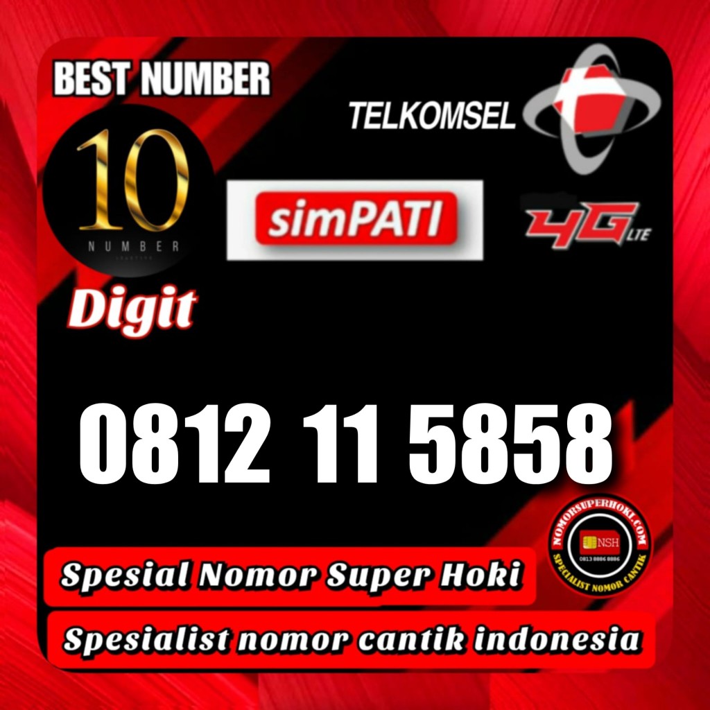 NOMOR CANTIK TELKOMSEL SIMPATI 10 DIGIT_5858