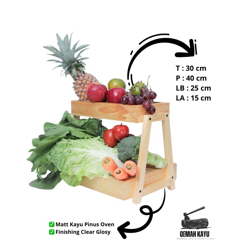 Rak Dapur minimalis Rak Buah premium Rak Sayur premium Rak Bumbu Rak Multifungsi Rak 2 susun minimal