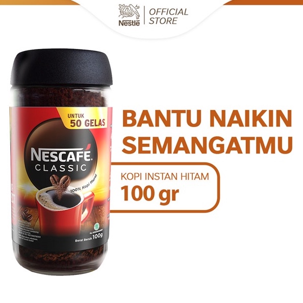 

Termurah NESCAFE Classic Kopi Instan Kopi Hitam 1g Jar