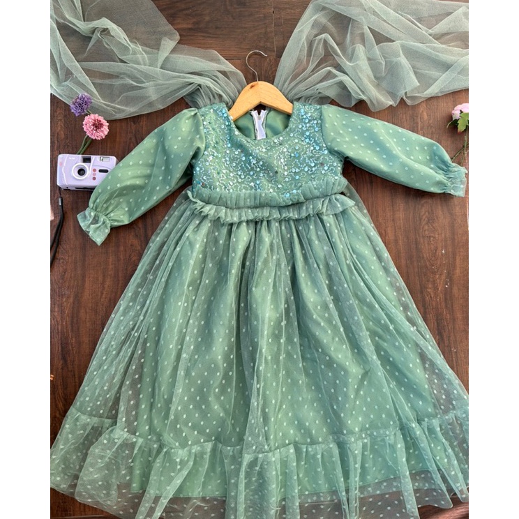 Super Promo Baju pesta muslim anak  baju muslim anak perempuan  Gaun pesta muslim anak  Muslim gamis