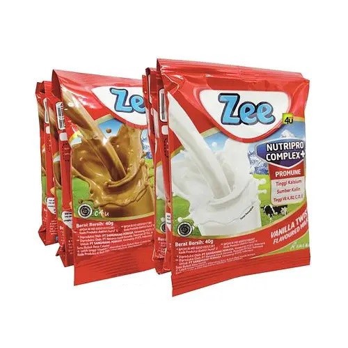 

Terlaris Zee Susu Bubuk Coklat dan Vanila sachet renceng 1pcs x 4gr