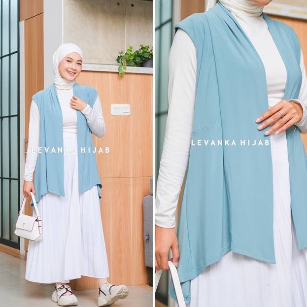 SALE Outer Pendek  Kardigan wanita bahan jersey korea  model outer tanpa lengan  CCa