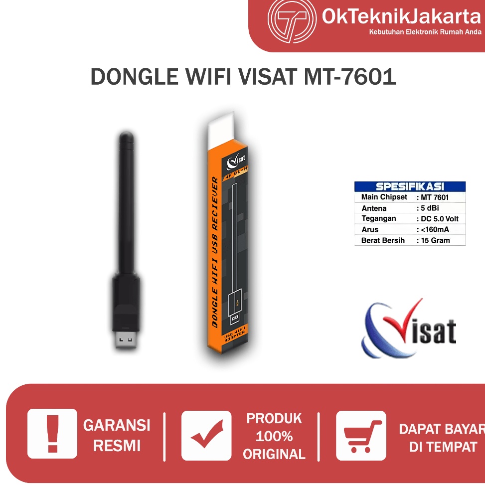 Muraaaahh BISA COD Usb Wifi Wireless Adapter 15 Mbps Usb Dongle Wifi Visat MT 761 Untuk Receiver Par