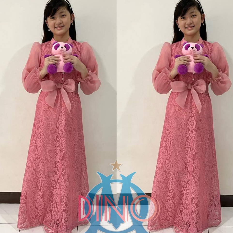 GAMIS ANAK KALAYLA KIDS  GAMIS ANAK BRUKAT ORGANZA MEWAH  GAMIS KONDANGAN PESTA