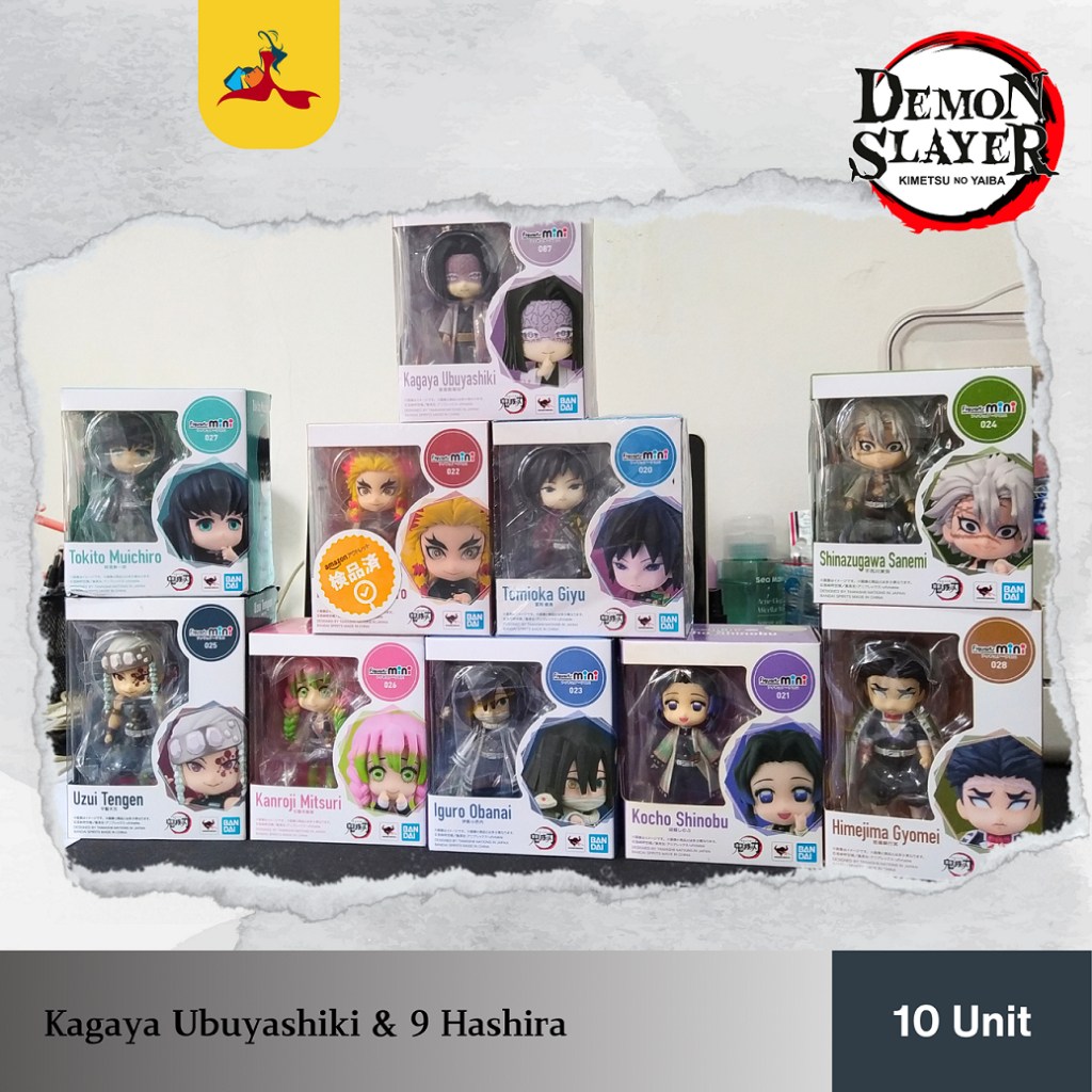 Figuarts Mini Kimetsu No Yaiba (Demon Slayer) Satu Set Hashira Dengan Kagaya Ubuyashiki
