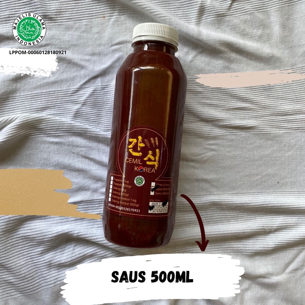 

Terlaris Saus Topokki khas Cemil Korea isi 5 ml