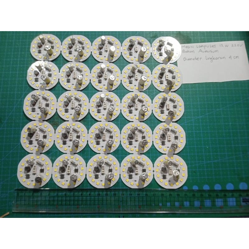 mesin lampu LED 15watt bahan aluminium super terang lengkap dengan komponen dan kabel tinggal colok 