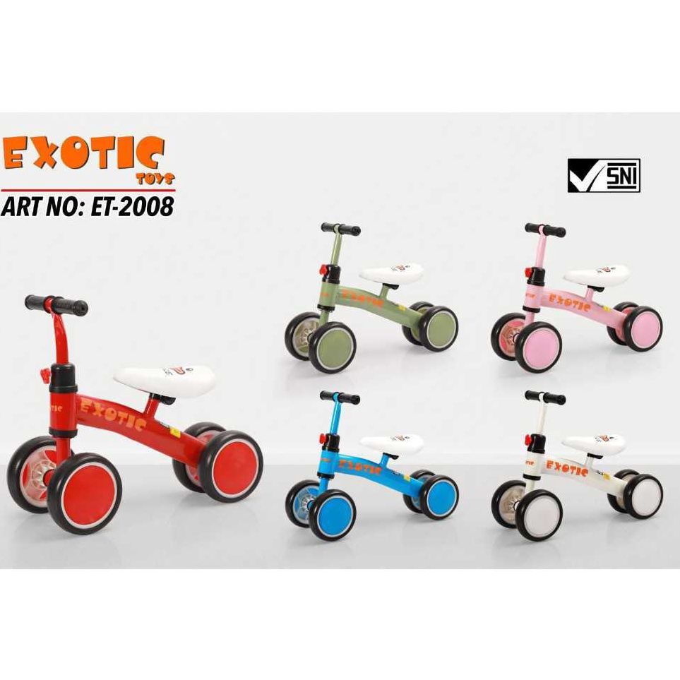 Teknologi Terkini Balance bike  Push bike  Sepeda Anak tanpa pedal Exotic ET28 sepeda keseimbangan a