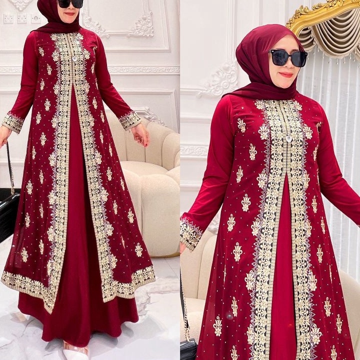FSASH SALE Zifa Fashion  Cod  Arabian Dress Sultan  Gamis Arab Terbaru Mewah Elegan Kekinian  Gamis 