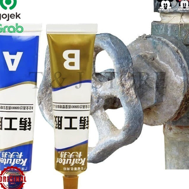 

Lem Besi Kafuter Epoxy Caster Glue Super Kuat AB Metal Anti Bocor TJ
