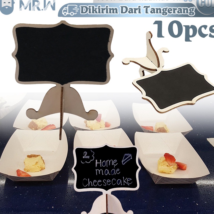 

Ready Stock Isi 1pcs Papan Tulis Blackboard Kapur Papan Tulis Kapur Mini Mini Black Board Mini Chalkboard Mini