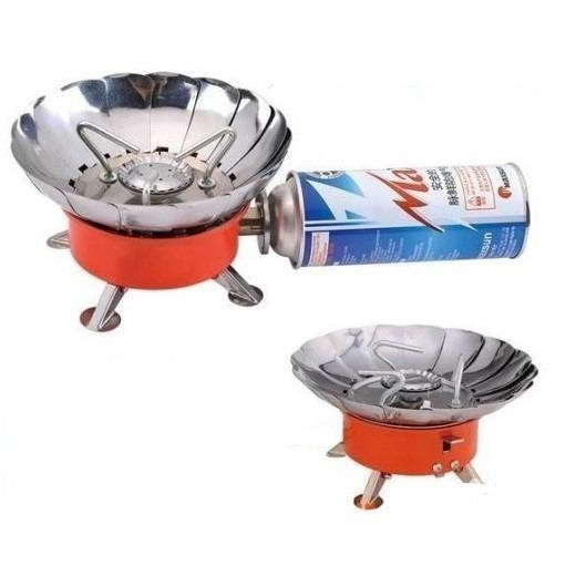 Banyak Dipakai paket lengkap Kompor bunga  kompor Camping Windproof Portable Gas Stove Mini Alat Mas