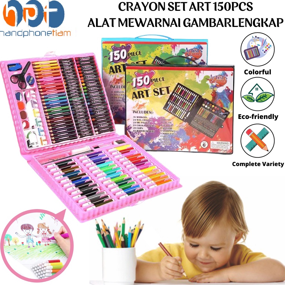 

Crayon Art Set 15 Pcs Pensil Warna Lengkap Alat Mewarnai Gambar Anak Kit Art Supplies Painting Set For Children Krayon Hadiah Edukasi Anak