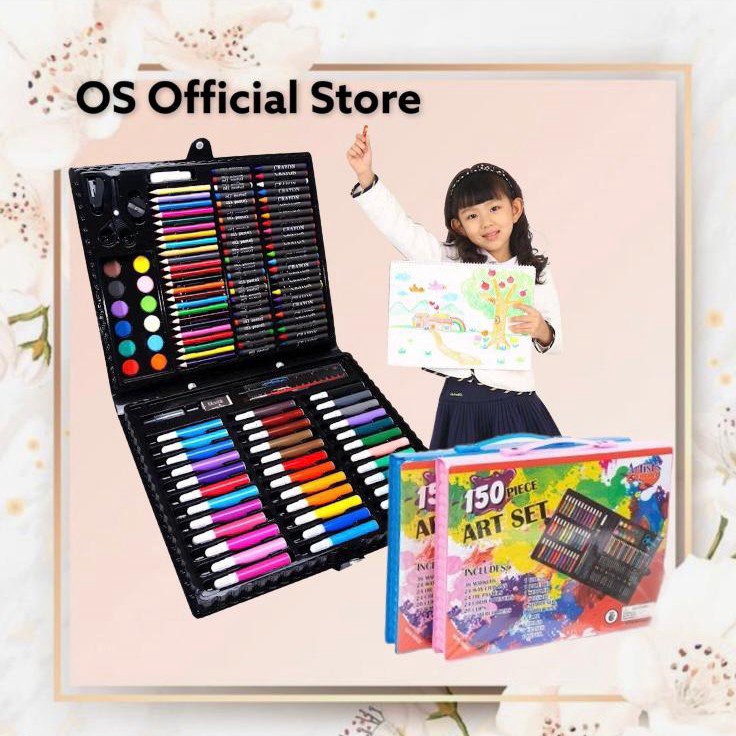 

OS 15PCS Crayon Set Pensil Warna dan Alat Gambar Alat Tulis Lukis Menggambar Melukis Anak ATK