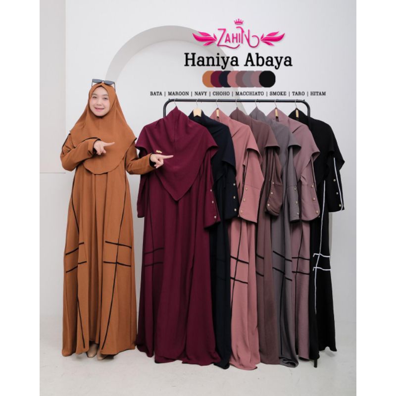 Haniya Hijab ORI by Zahin/ Denisa Hijab 2 ORI by Zahin/ Gamis Set Hijab Cringkel ORI by Zahin/ Sahira Dress by Zahin/ Original Zahin Collection