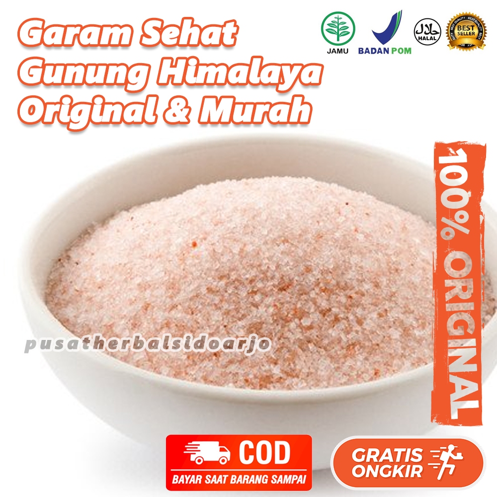 

Garam Himalaya Organik Murni Halus Pure Himalayan Salt 1 kilogram Organic Himsalt 1kg Pink Salt Garam Merah