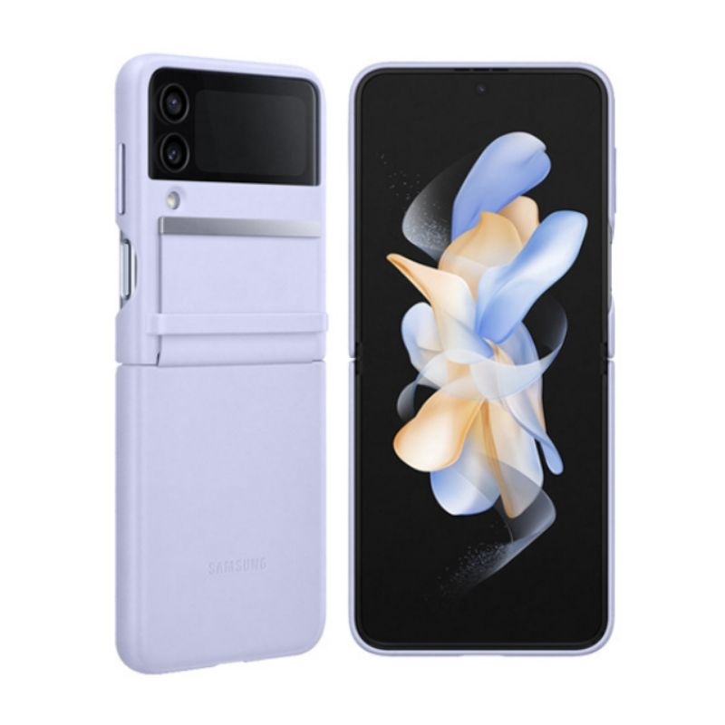 Original Samsung Galaxy Z Flip 4 Leather Cover Casing Kulit Case Flip4