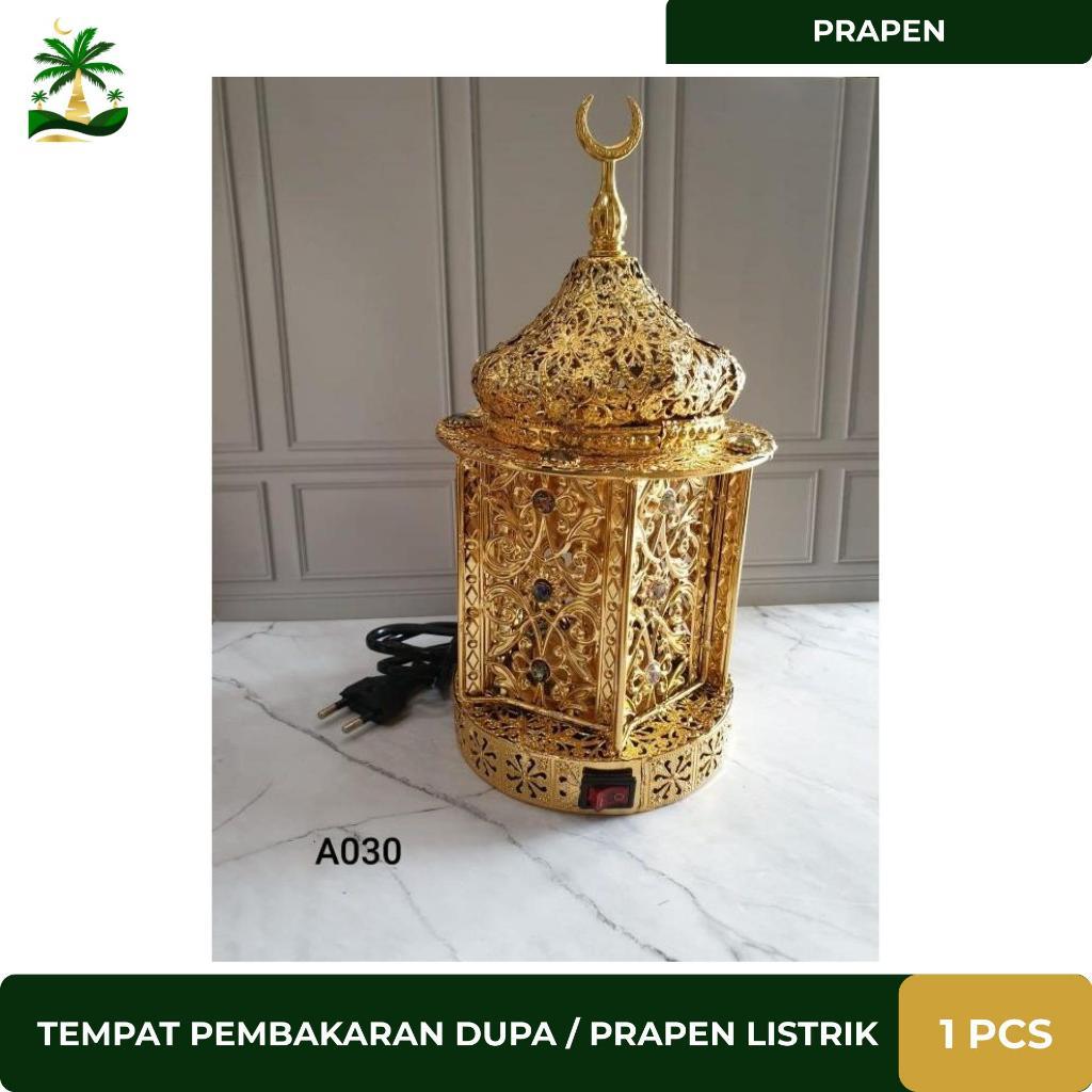 PRAPEN ANTIK LISTRIK TEMPAT PEMBAKAR DUPA/BUKHUR BLACK SERIES PRAPEN