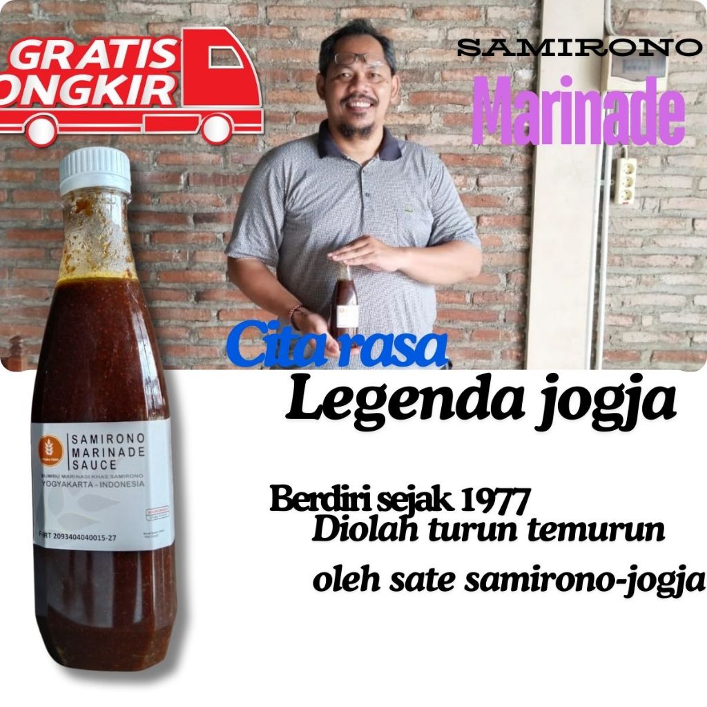 

Bumbu Sate Instant/Bumbu Bakaran Oles Sate/ Bumbu Marinasi Ayam Vitaria Food - Samirono 100ml