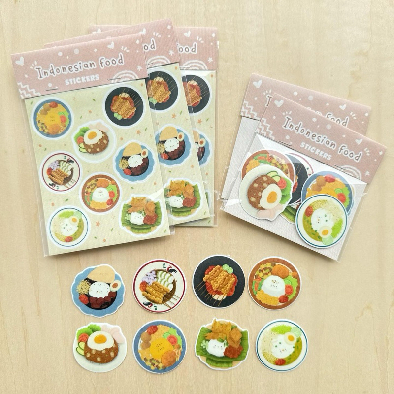 

sticker diecut kisscut planner INDONESIAN FOOD by mentol art