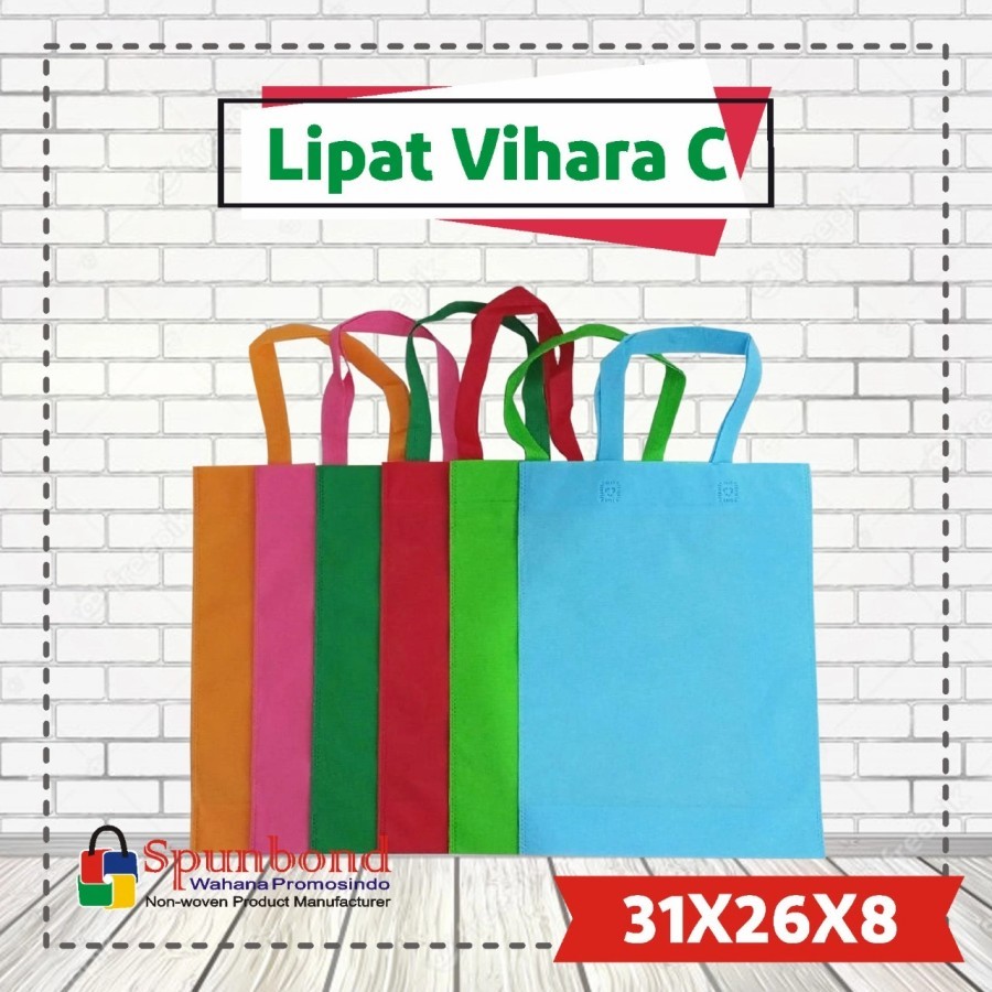 

TAS KAIN SPUNBOND POLOS MODEL LIPAT VIHARA C (31 X 26 X 8)