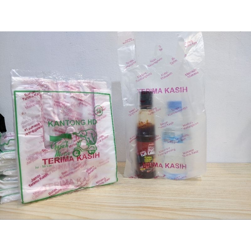 

plastik GM tulisan terimakasih isi 50 lembar ukuran 15