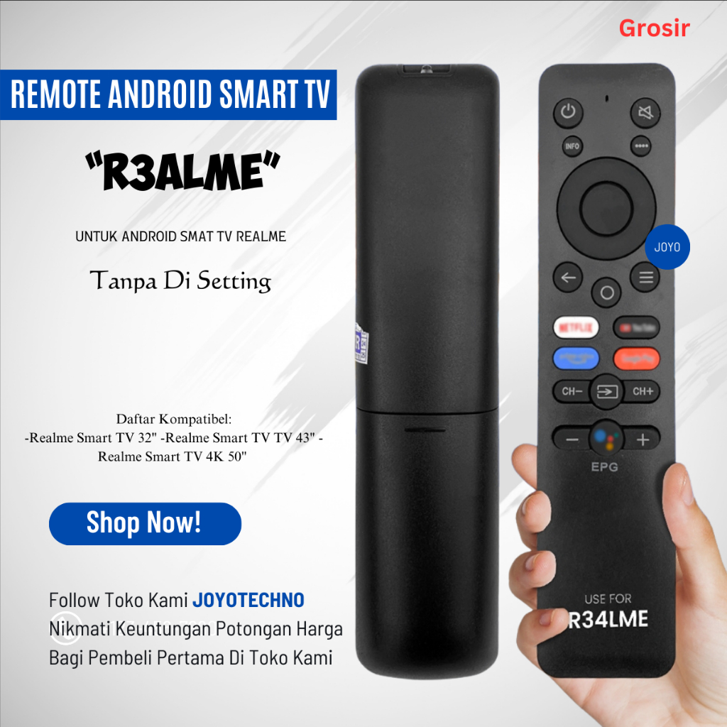 Realme Remote TV Realme Changhong Android Google TV Smart TV 32" 43" 50" non-Voice